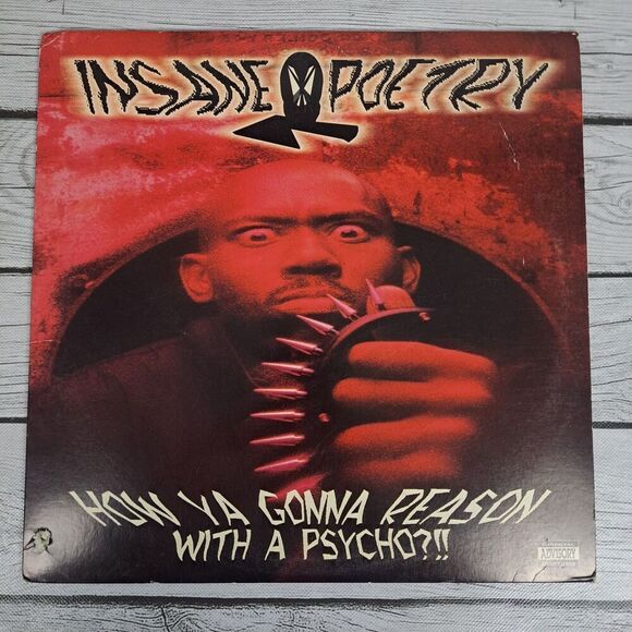 Insane Poetry How Ya Gonna Reason With A Psycho 12" Vinyl Record Horrorcore Rap - Picture 1 of 11